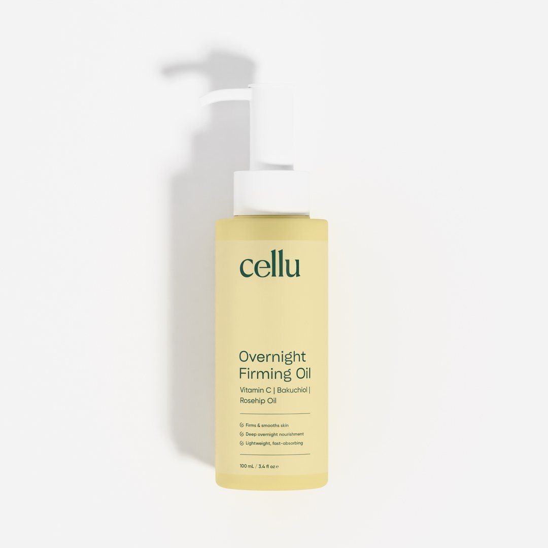 Bottle of Cellu Overnight Firming Oil, 100 mL